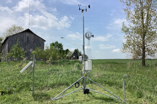 Weather instruments at Kropscott Farm Environmental Center, Fremont
