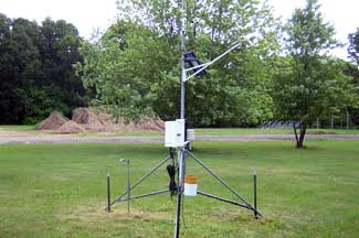 Weather instruments at Calhoun Co. Road Commission Garage, Albion
