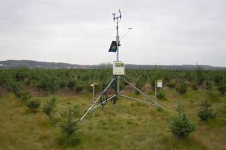 Weather instruments at Dutchman Tree Farms, Manton