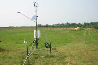 Weather instruments at Grandview Orchards, Watervliet