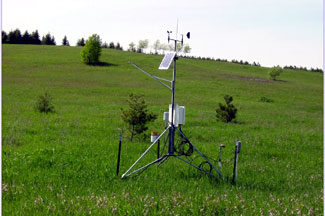Weather instruments at USDA Natural Resources Conservation Service, Bear Lake