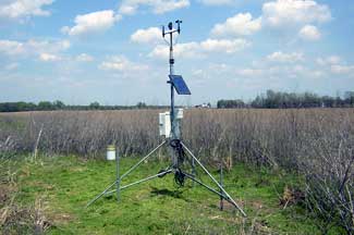 Weather instruments at Bloom Dairy Farm, Coldwater