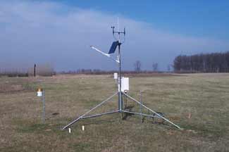 Weather instruments at MSU Clarksville Research Center, Clarksville