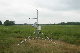 Weather instruments at Windswept Farms, Charlotte