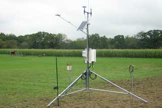 Weather instruments at Long's Orchard & Farm, Commerce Township