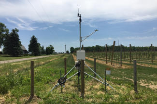 Weather instruments at Applewood Orchards, Blissfield