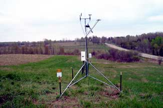 Weather instruments at Cherry Blossom Orchards, Eastport