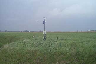 Weather instruments at Sheridan Farms, Fairgrove