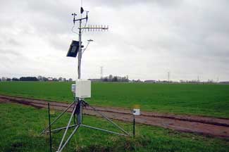 Weather instruments at Helmreich Farms, Freeland