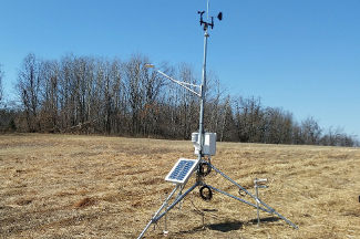 Weather instruments at Clearview Orchards, Haslett