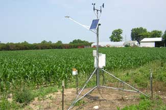Weather instruments at High Acres Fruit Farm, Hartford