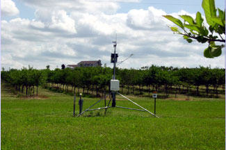 Weather instruments at Vannortwick Farms, Ludington