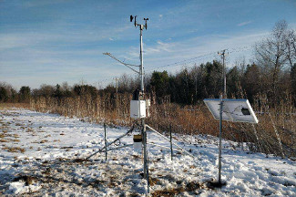 Weather instruments at Lapeer County Extension Office, Lapeer