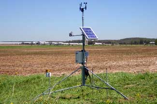 Weather instruments at Autumn Vista Dairy, McBain
