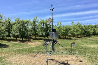 Weather instruments at Apple Valley Orchards, Bear Lake