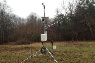 Weather instruments at Lillian Anderson Arboretum, Kalamazoo