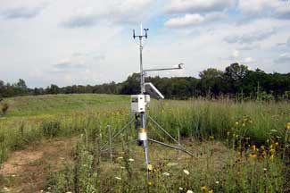 Weather instruments at Pierce Cedar Creek Institute, Hastings