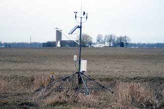 Weather instruments at Leipprandt Farms, Pigeon