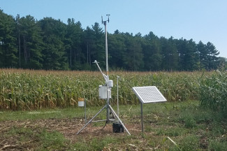 Weather instruments at Spooner Agricultural Research Station, Spooner