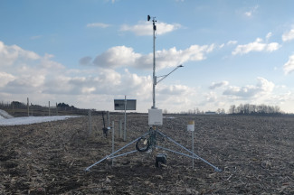 Weather instruments at Roossinck Fruit Storage and Orchards, Fremont