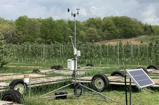 Weather instruments at American Asparagus & Apple Packing, New Era