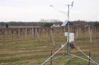 Weather instruments at Dongvillo Farms, St. Joseph