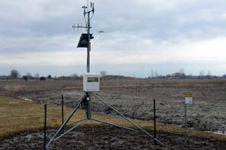 Weather instruments at Sandusky City Airport, Sandusky