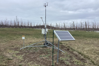 Weather instruments at Goodfellow Orchards, Sparta