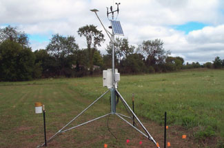 Weather instruments at Menominee County Extension, Stephenson
