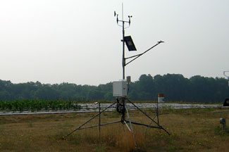 Weather instruments at MSU Southwest Michigan Research and Extension Center, Benton Harbor