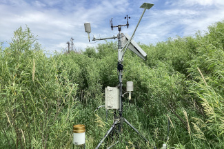 Weather instruments at Verona Piling Ground, Verona