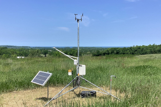 Weather instruments at Schwallier's Country Basket - old McManus Farm, Lake Leelanau